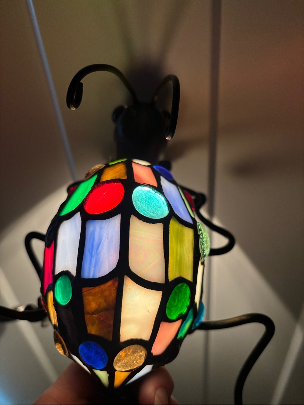 Stained Glass Mosaic Bug Lamp - Multicolor - Picture 5 of 5